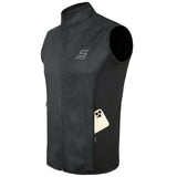 Men's All Season Vest Windproof Thermal Zipper Jacket For Outdoor Activities