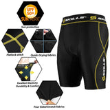 Men's Black / Fluro Compression Base Layer Short sleeve shirt and shorts Set