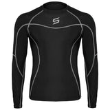 Mens Compression Armour Base Layer Top Long Sleeve Thermal Gym Sports Shirt - Skills Outfit Pty Ltd