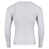 Compression Men's Base layer White Top Skin Fit Shirt + Pants / Tights set