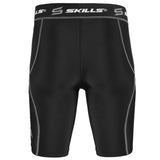 Men's Black / Grey Compression Base Layer Short sleeve shirt and shorts Set - Skills Outfit Pty Ltd