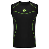 Mens Compression Armour Base Layer Tops Running Sleeveless Sports Skin Shirt - Skills Outfit Pty Ltd