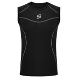 Mens Compression Armour Base Layer Tops Running Sleeveless Sports Skin Shirt - Skills Outfit Pty Ltd