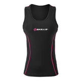 Women's Black Compression Singlet Tank Tops Skin Sports Gym Run Base New Workout - Skills Outfit Pty Ltd