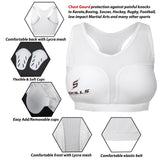 Women Chest Guard Front Closure Protection MMA Push Up Sports Bra Maxi White - Skills Outfit Pty Ltd